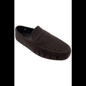 Floafers Men's Country Club Driver Faux Suede Loafers Brown - Medium